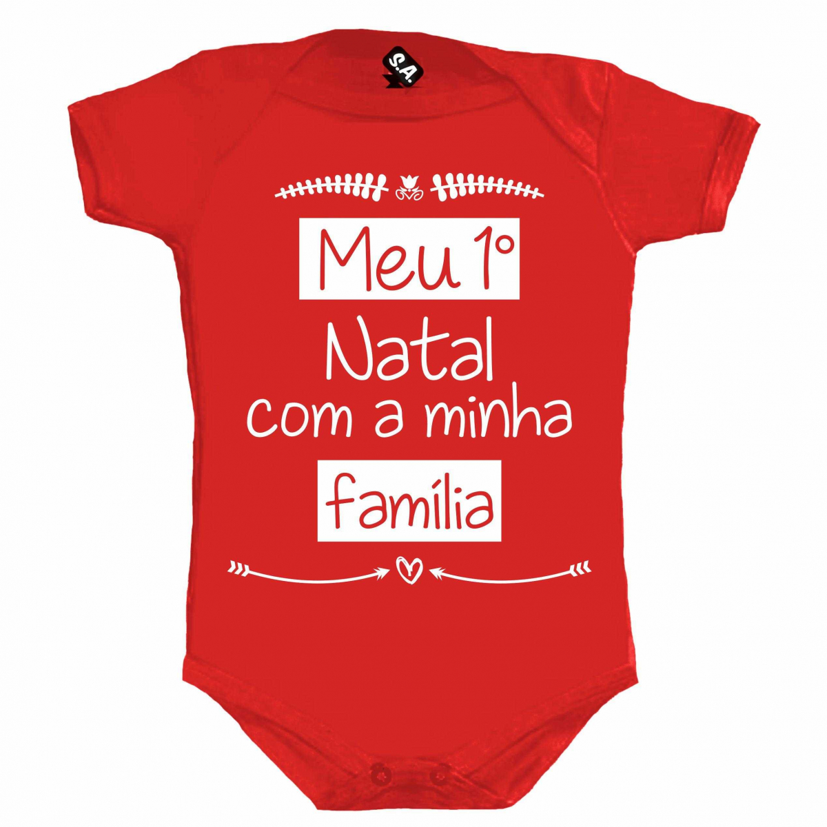 Body Temático De Natal - Meu 1° Natal Com A Minha Família na Camiseteria . Body Temático De Natal - Meu 1° Natal Com A Minha Família na Camiseteria .
