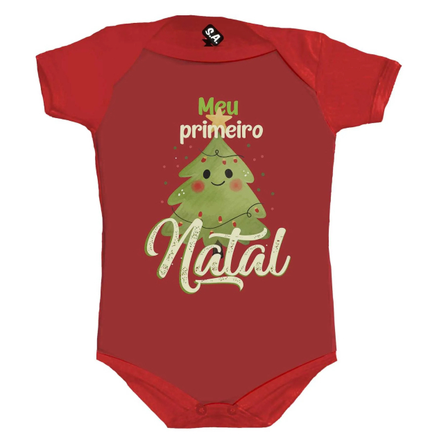 Body Temático Meu primeiro Natal 