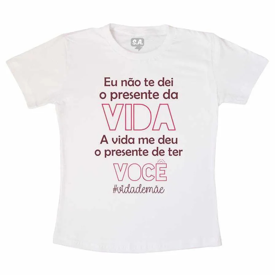 Camiseta 100% Poliéster Vida De Mãe