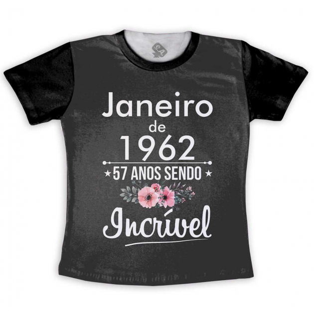 Camiseta 57 Anos Sendo Incrível 