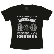 Camiseta Adulta A Vida Começa aos 30
