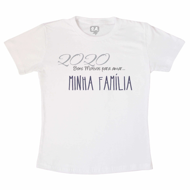 Camiseta Adulta Amar Minha Família 