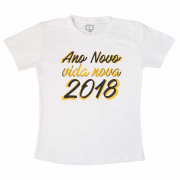 Camiseta Adulta Ano Novo Vida Nova