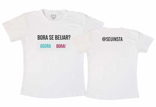 Camiseta Adulta  Bora se Beijar?