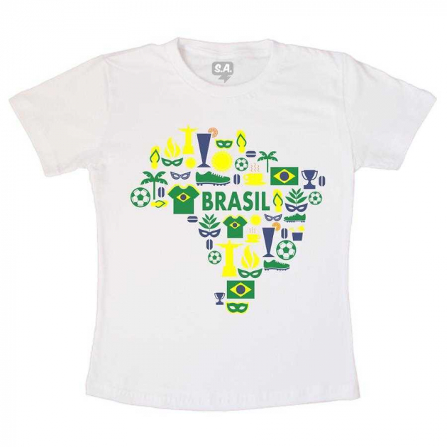 Camiseta Adulta Brasil