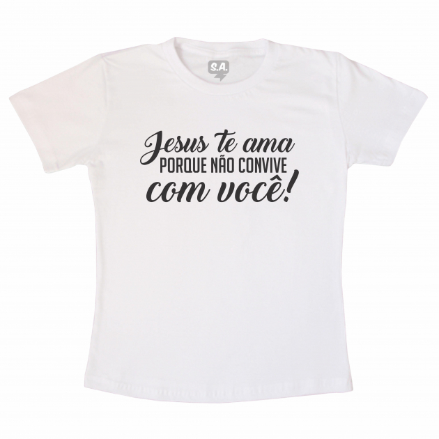 Camiseta Adulta Jesus Te Ama