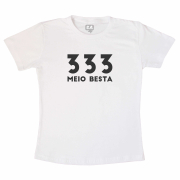 Camiseta Adulta Meio Besta