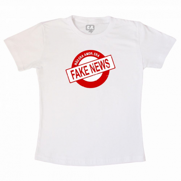 Camiseta Adulta Não Sou Fake News