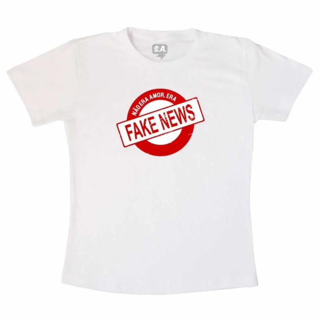 Camiseta Adulta Não Sou Fake News