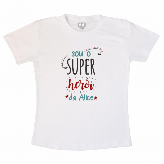 Camiseta Adulta Super Herói 