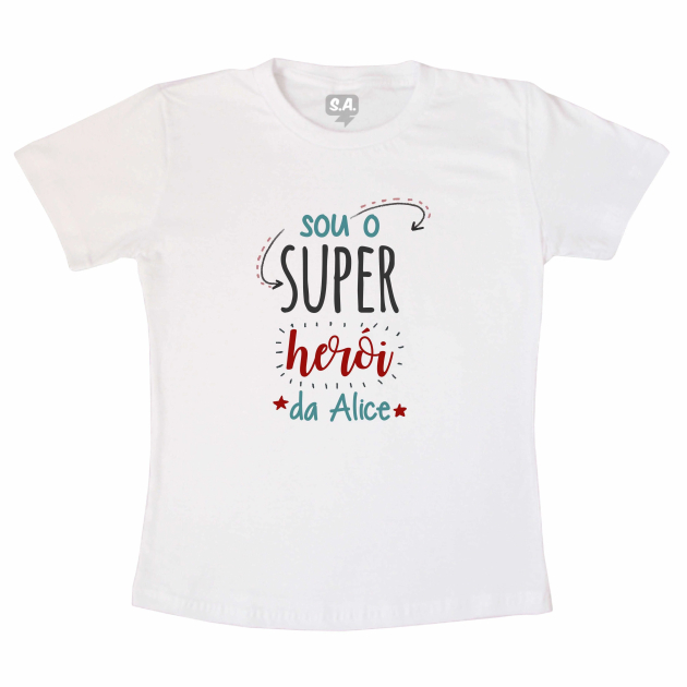 Camiseta Adulta Super Herói 