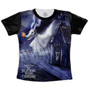 Camiseta Adulta The Nightmare Before Christmas - Zero