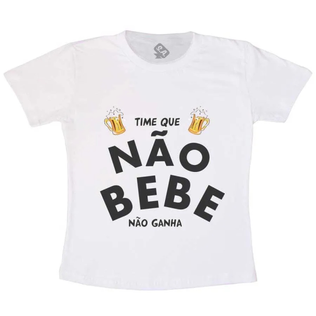 Camiseta Adulta Time que Não Bebe