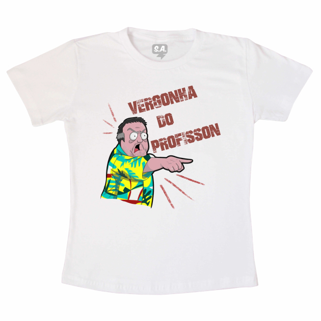 Camiseta Adulta Vergonha do Profisson