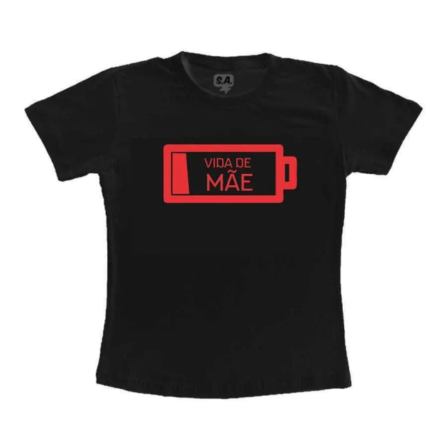 Camiseta Adulta Vida De Mãe