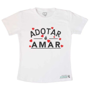 Camiseta Adulto Adotar é Amar