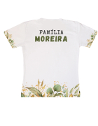 Camiseta Adulto Estampada Frente e Verso Ano Novo Em Família Personalizado 