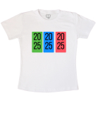 Camiseta Adulto Ano Novo Estampada 2025