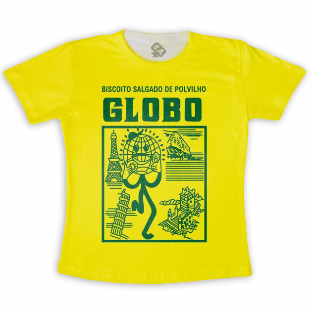 Camiseta Adulto Biscoito Globo