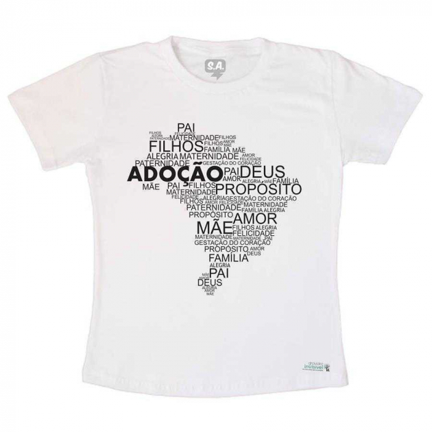 Camiseta Adulto Brasil Adoção