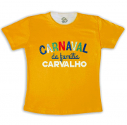Camiseta Adulto Carnaval Em Família Com Nome 