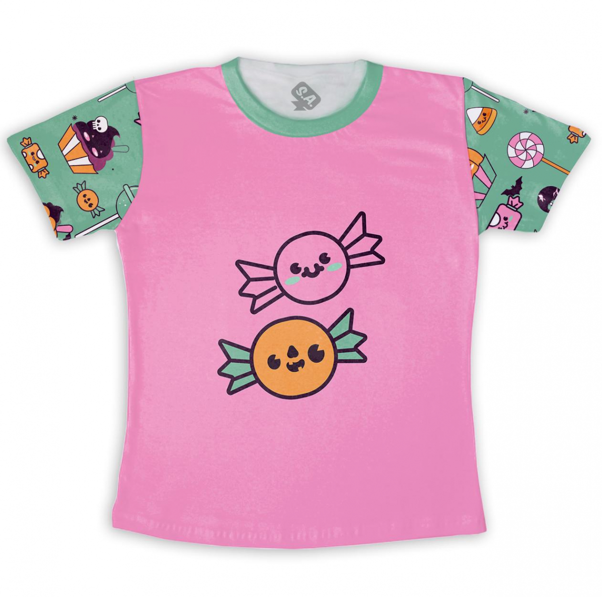 CAMISETA INFANTIL ou ADULTO FANTASMA FOFO HALLOWEEN