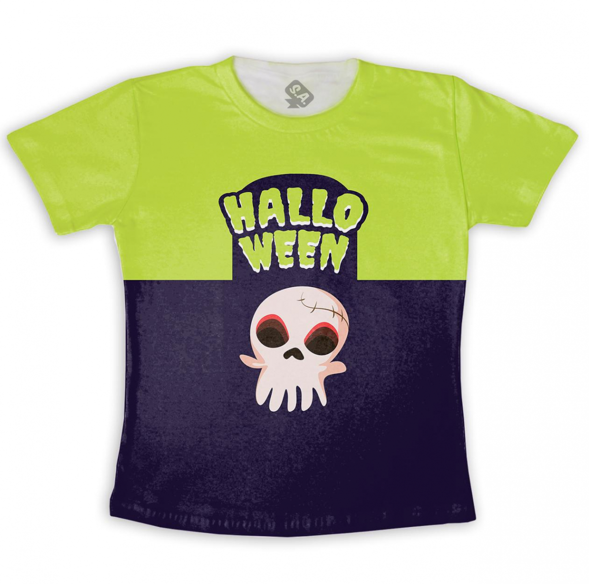 Camiseta  Adulto Confortável Halloween Fantasma 