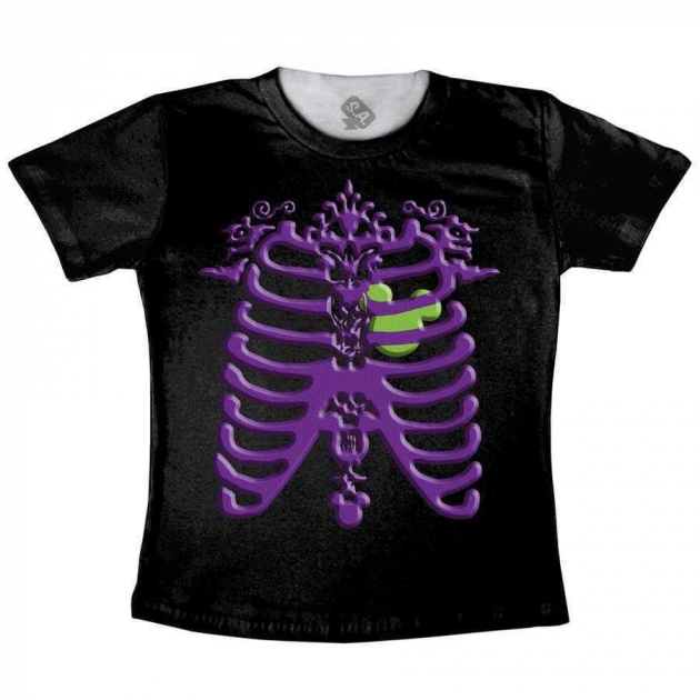 Camiseta Adulto - Esqueleto