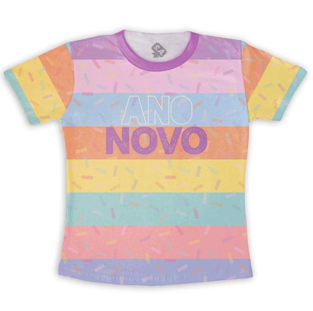 Camiseta Adulto Estampa Total Doce Ano Novo 