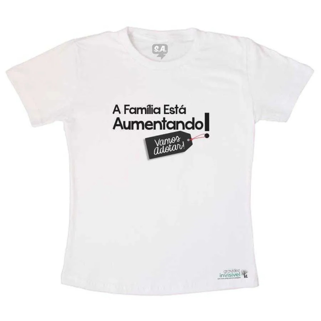 Camiseta Adulto Família Aumentando