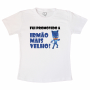 Camiseta Adulto Fui Promovido a Irmão Mais Velho