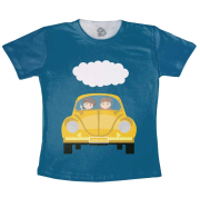 Camiseta Adulto fusca amarelo 