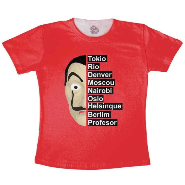 Camiseta Adulto La Casa De Papel