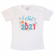 Camiseta Adulto Temática de Ano Novo -  2021