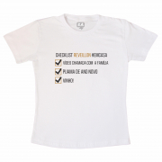 Camiseta Adulto Temática de Ano Novo - Checklist 
