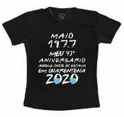 Camiseta Aniversário na Quarentena 