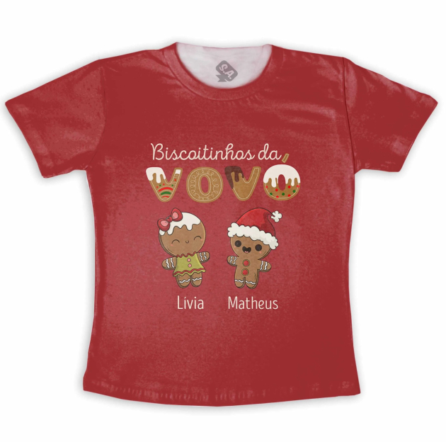 Camiseta  Biscoitinhos Da Vovó 