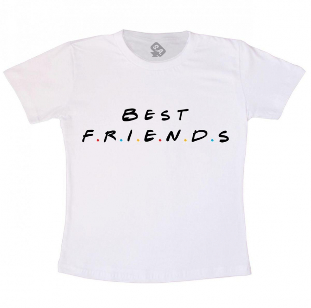 Camiseta Branca Best Friends 