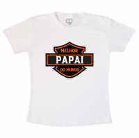 Camiseta Branca Dia Dos Pais Melhor Papai Do Mundo 