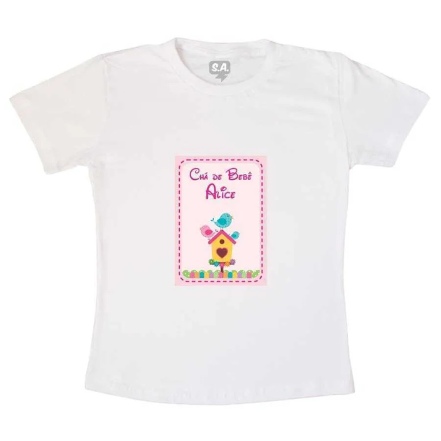 Camiseta Chá De Bebê Alice