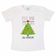 Camisetinha Natal Cheio de Amor