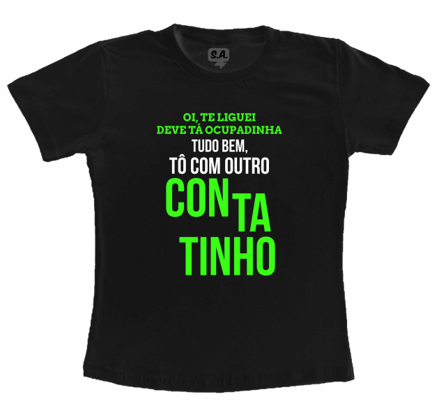 Camiseta Adulta Contatinho