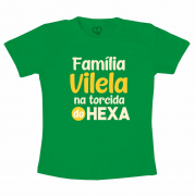 Camiseta Copa Família Vilela na Torcida Do Hexa 