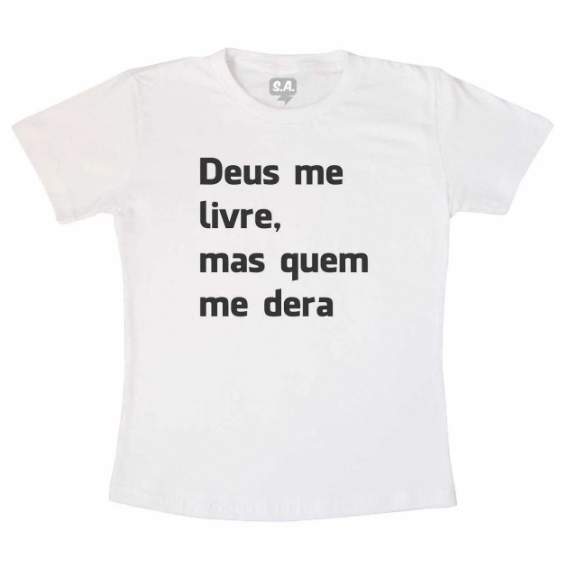 Camiseta Deus me Livre - Branca