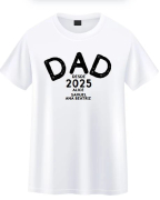 Camiseta Dia Dos Pais - Dad Personalizada Com Nome 