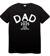 Camiseta Dia Dos Pais - Dad Personalizada Com Nomes 