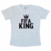 Camiseta Dia dos pais - Fifa king Cinza