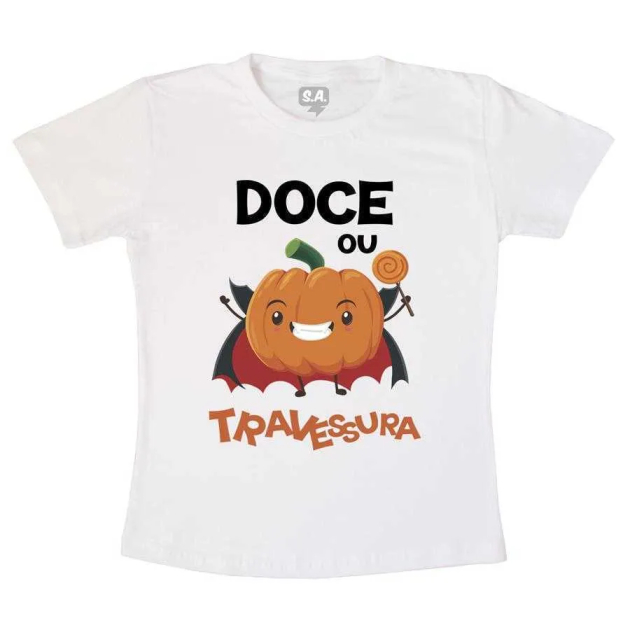 Camiseta - Doces ou travessuras