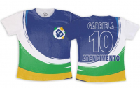 Camiseta Dry Fit Estampada Copa Do Mundo Personalizada Logo Empresa