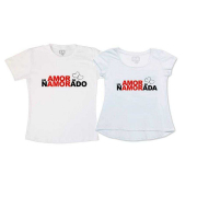 Camiseta E Bata Amor De Namorada, Amor De Namorado